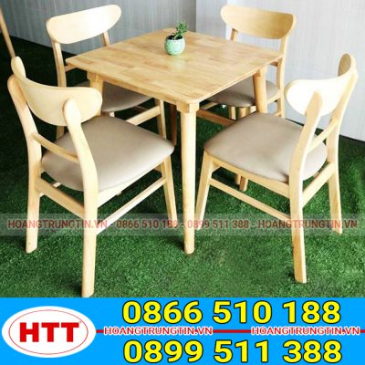 Bàn ghế gỗ café (Ghế mango) thiết kế độc đáo, mềm mại, màu sắc tươi sáng